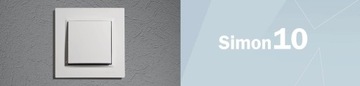 SIMON 10 ŁĄCZNIK SCHODOWY BEZ PIKTOGRAMU BIAŁY
