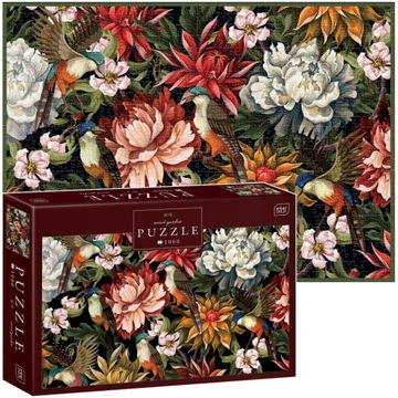 INTERDRUK PUZZLE 1000 el PREMIUM PTAKI KWIATY