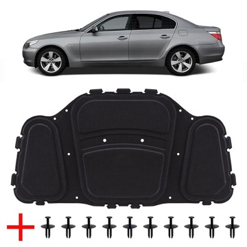 WYGŁUSZENIE MASKI 51487148208 + SPINKI BMW SERIA 5 E60 2003-2010 SEDAN