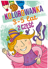 KSIĄŻKA KOLOROWANKA dla dzieci 3-5 lat część 2