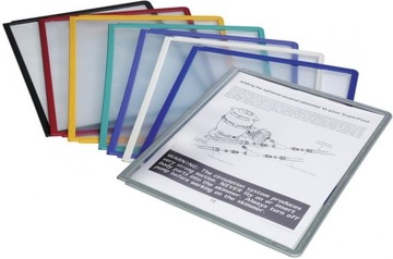 Информационная панель формата А4 с антибликовой фольгой красного цвета Durable Sherpa x 3