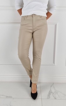 # КЛАССИЧЕСКИЕ ЖЕНСКИЕ БРЮКИ С УТЕПЛЕННЫМ ВОЩЕМ - КОЖА #