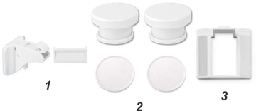 ЗАМОК МАГНИТНЫЙ ДЛЯ МЕБЕЛЬНЫХ ШКАФОВ ЗАМКИ ДЕТСКИЕ 10 шт.