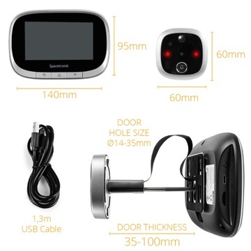 Smart Life SL-DB20 Wi-Fi дверной звонок с видоискателем