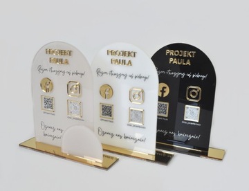 вывеска из оргстекла, подставка для листовок, уф-печать, QR-код