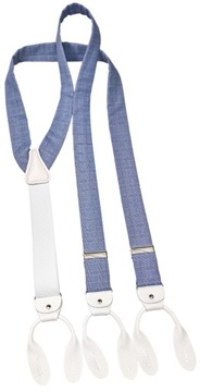 Подтяжки BUTTON BUTTON, ХЛОПОК С СИНИМ ПОКРЫТИЕМ