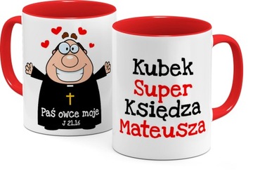 Kubek z imieniem dla księdza