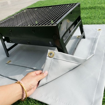 Огнестойкий КОВРИК FIRE PAD ЗАЩИТИТ ВАШ ГАЗОН ОТ ОГНЯ 100Х100СМ