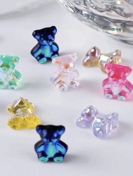 УКРАШЕНИЯ ДЛЯ НОГТЕЙ РАЗНОЦВЕТНЫЕ МИНИ-МИШКИ 48 шт.