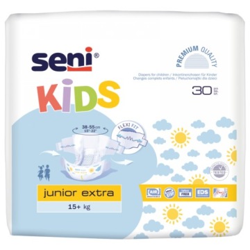 Підгузки для дітей Seni Kids Junior Extra 15+кг 30 шт.