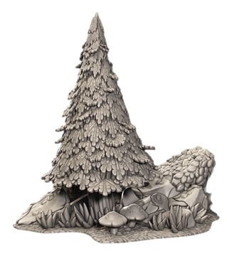 (CnP) - Terrain - Forest - Core Set - 1 Pine - (3DPT)