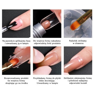 Двойные формочки, 120 шт, с градуировкой, Акрил гель, Миндаль