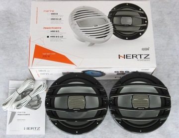 HERTZ HMX 8 S LD RGB СВЕТОДИОДНЫЕ ДИНАМИКИ 2x 100 Вт RMS МОРСКИЕ ДЛЯ ЛОДКИ ЛОДКИ ЯХТЫ