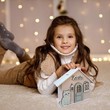 Копилка XXL с ИМЯ, подарок девочке на день рождения