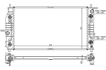 CHLADIČ MOTORU CHRYSLER 300 M 2.7/3.5 07.98-09.