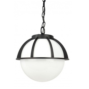Lampa wisząca ogrodowa czarna KULE Z KOSZYKIEM 250