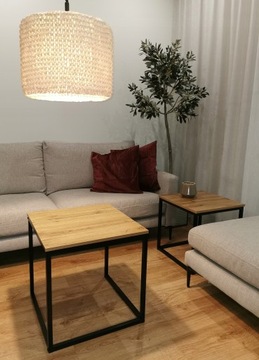 Stoliki kawowe Kontrast 50x50x50,5cm dąb naturalny
