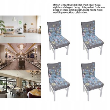 Чехлы на стулья, 4 шт. Высокая эластичность