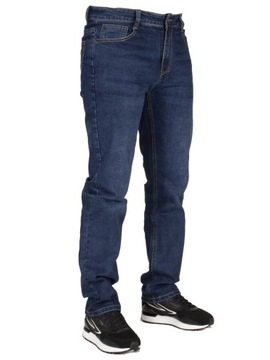 Spodnie męskie jeans W:33 88 CM L:32 granatowe