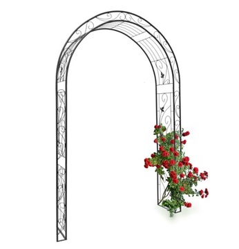 Pergola metal Relaxdays łuk 226 cm