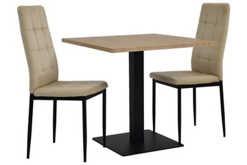 Zestaw 2 krzesła IK-07 + stół BAR TB-02-B 80x80cm