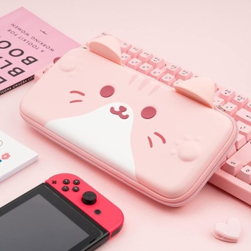 Сумка GeekShare с кошачьими ушками, совместимая с Nintendo Switch/Switch OLED