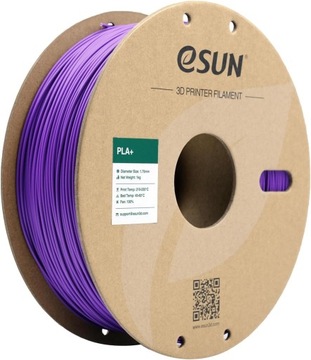 FILAMENT PLA+ eSUN PURPUROWY 1.75mm 1kg papierowa szpula