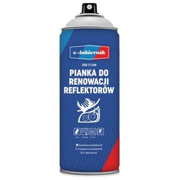 Пена для регенерации фар, полировка, чистка ламп, электронный лак