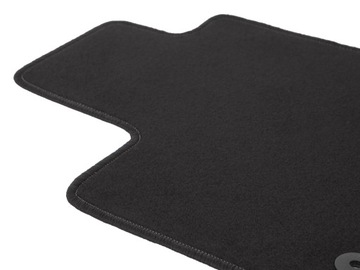 Коврики BASIC черные велюровые: Dodge Durango III 7-мест. 2010-2020 гг.