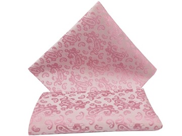 RÓŻOWA WE WZORY POSZETKA WYPUSTKA BUTONIERKA