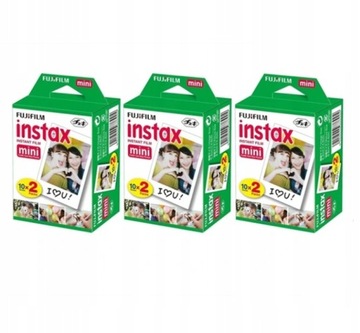 3x картриджа FUJIFILM Instax Mini, 2x10 шт.