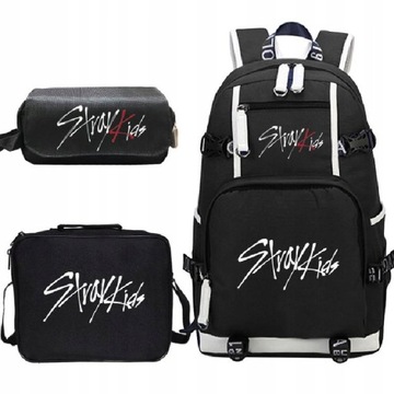 Plecaka Stray Kids Printed Plecak Zestawy do nasto