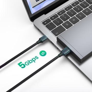 UGREEN US128 КАБЕЛЬ USB 3.2 GEN 1, 3 М, ЧЕРНЫЙ