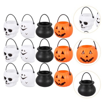 ХЭЛЛОУИНСКОЕ ВЕДРО МИНИ-ДЕРЖАТЕЛЬ ДЛЯ КОНФЕТ ТЫКВЫ