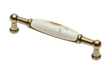 Uchwyt meblowy porcelanowy retro kłos 96mm