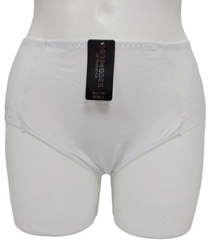 WYSOKIE FIGI DAMSKIE Dorimodes BAWEŁNA z KORONKĄ XXL DUŻE ROZMIARY