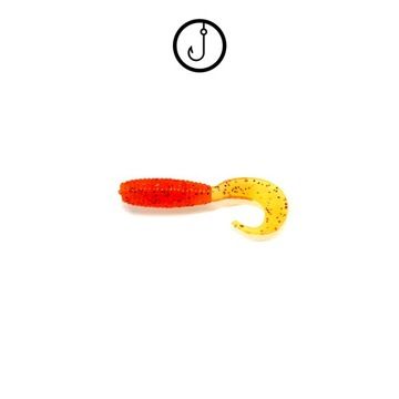 TWISTER Classic 4cm | OKONIOWY | 10szt | 2A ORANGE