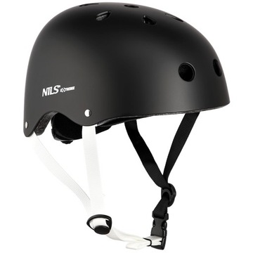 РЕГУЛИРУЕМЫЙ велосипедный шлем Nils для роликовых коньков + комплект ЗАЩИТЫ -- L
