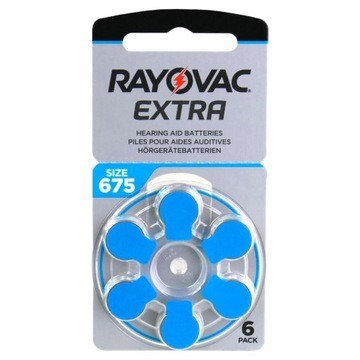 BATERIE RAYOVAC 675 EXTRA ADVANCED - BLISTER 6szt.