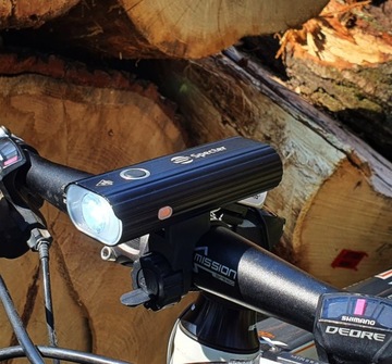 Lampka latarka rowerowa przód Specter Loong 600 lm + tył pod siodełko USB C