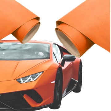 FOLIA Samochodowa OKLEJANIE MATOWA Pomarańcz Autodetailing Auto 60x50cm