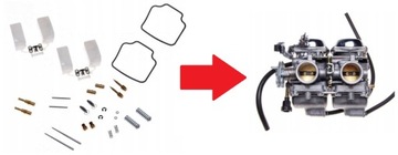 ZESTAW NAPRAWCZY GAŹNIKA GAŹNIKÓW Quad ATV Barossa SMC Quadzilla CPI 250cc