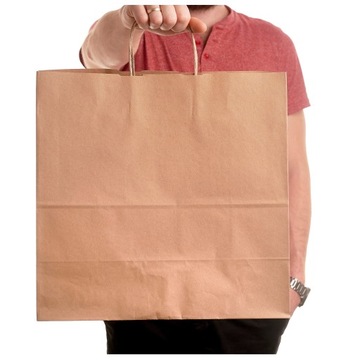 TORBA PAPIEROWA TORBY EKO BRĄZ 40x18x39cm / 25szt