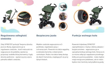 Трехколесный велосипед KinderKraft SPINSTEP | Зеленый