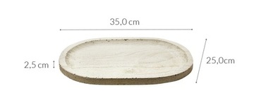 АРХИТЕКТУРНЫЙ БЕТОННЫЙ ДЕКОРАТИВНЫЙ ПОДНОС 35x25