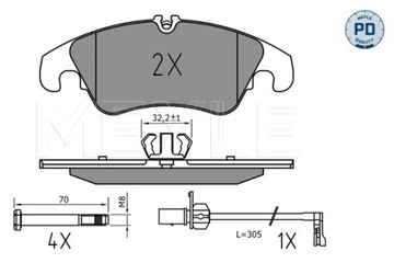 KLOCKI HAM. AUDI P. A6/A7/Q5 1,8-4,0 10-18 0252225219/PD
