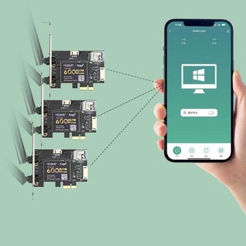 Сетевая карта PCI для ПК TUYA WiFi управление Bluetooth с помощью AC600SW