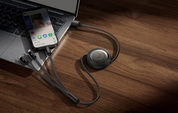 Перемоточный кабель BASEUS 3В1 MICRO USB/USB-C/LIGHTNING 3,5А 1,1М