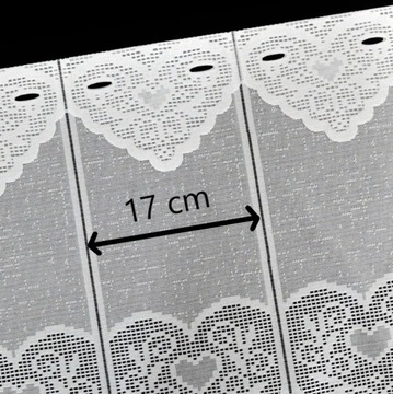 JEALOGY JEALOGY штора для кухни СЕРДЕЧКИ а-ля крючком БОХО высота 45