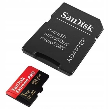 Новая карта microSD SanDisk Extreme Pro емкостью 512 ГБ, 200 МБ/с.